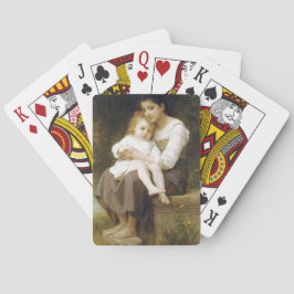 Baraja De Cartas La hermana mayor (por William Bouguereau)