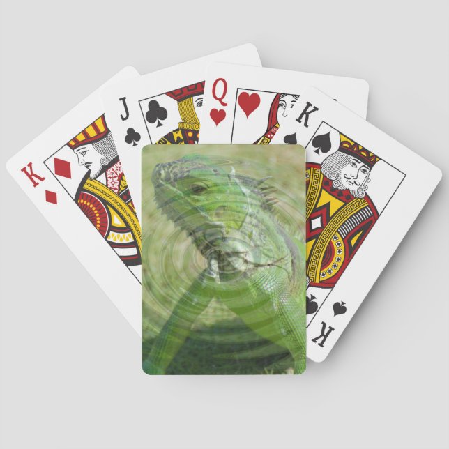 Baraja De Cartas La iguana verde (Reverso)