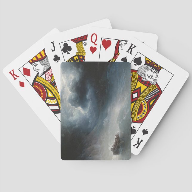 Baraja De Cartas La ira de los mares (por Ivan Aivazovsky) (Reverso)