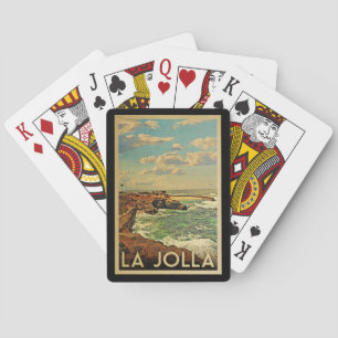 Baraja De Cartas La Jolla Jugando Tarjetas Vintage California Coast