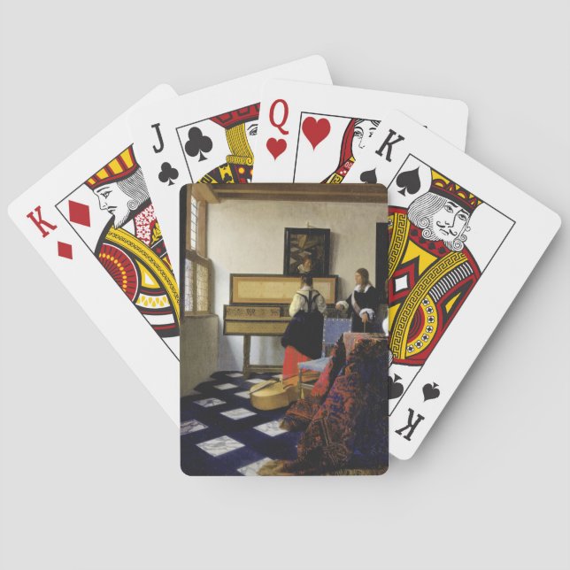Baraja De Cartas La lección de música de Johannes Vermeer (Reverso)
