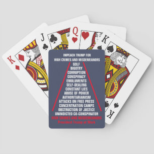 Baraja De Cartas La lista de delitos graves y delitos menores impre