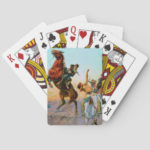 Baraja De Cartas "La lucha por el agua" por Charles Schreyvogel