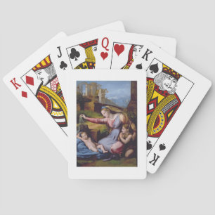 Baraja De Cartas La Madonna de la Diadema Azul o la Madonna de t