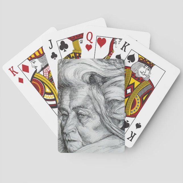 Baraja De Cartas La madre (de Umberto Boccioni) (Reverso)