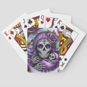 Baraja De Cartas La madre del derrumbe azucarero y su bebé