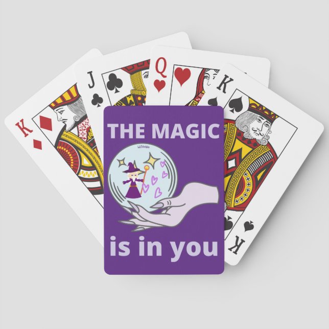 Baraja De Cartas LA MÁGICA ES EN TU inspiradora idea de regalo (Reverso)