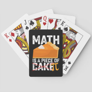 Baraja De Cartas La Matemática Es Una Pieza Graciosa Del Día Del Pa