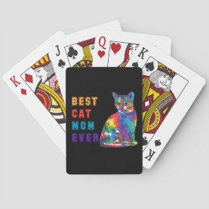 Baraja De Cartas La mejor mamá del gato nunca Mensajes de texto Lin