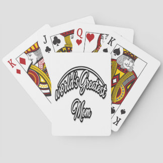 Baraja De Cartas La Mejor Mamá del Mundo Diseño Cursivo Elegante