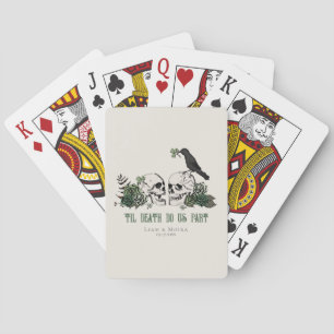 Baraja De Cartas La muerte de la il Verde Gótica St Patricks Skull