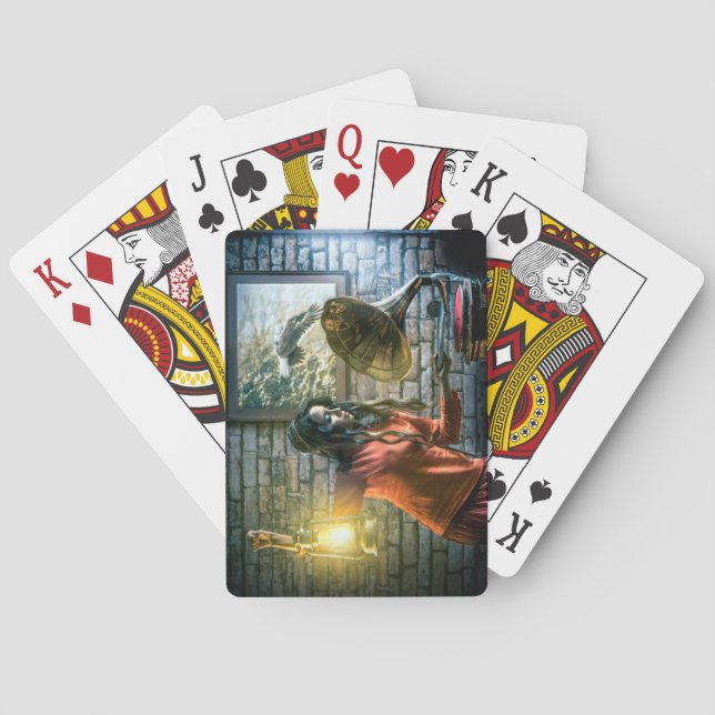 Baraja De Cartas La mujer espiritual y su música (Reverso)