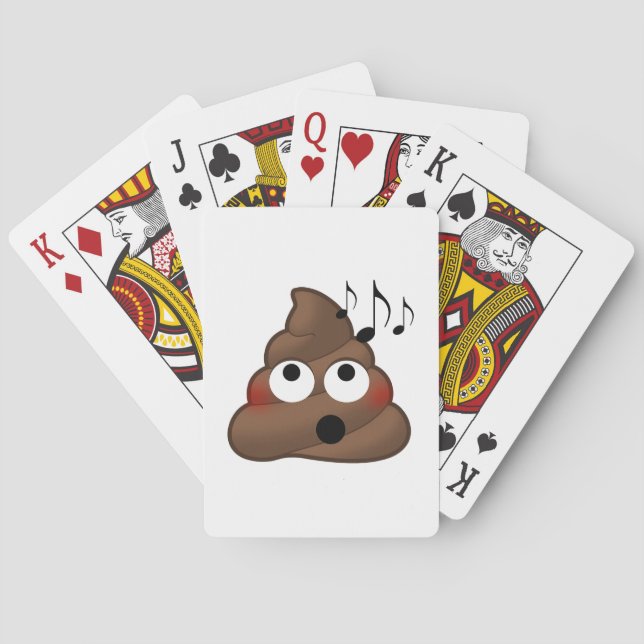 Baraja De Cartas La música observa emoji del impulso (Reverso)