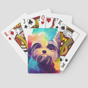 Baraja De Cartas La naturaleza salvaje del perro de Yorkshire Color