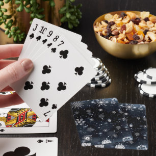 Baraja De Cartas La Navidad de SlipperyJoe invernal mágica pacífica