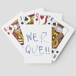 Baraja De Cartas La palabra werque de SlipperyJoe está escrita a ma