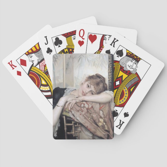 Baraja De Cartas La París de Albert Edelfelt 1883 (Reverso)