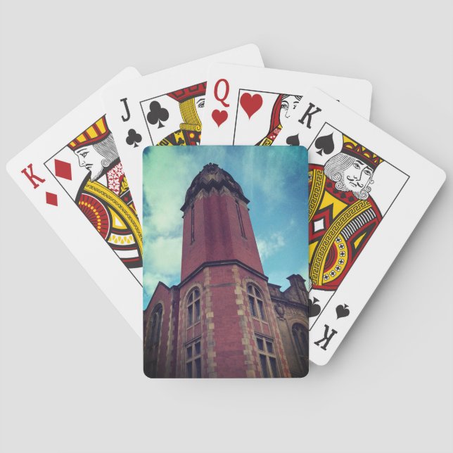 Baraja De Cartas La parte superior del edificio (Reverso)