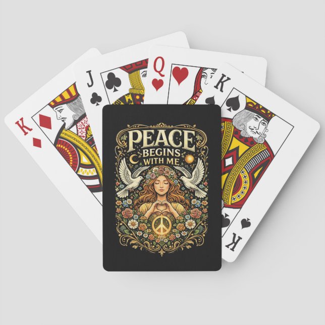Baraja De Cartas La paz comienza dentro (Reverso)