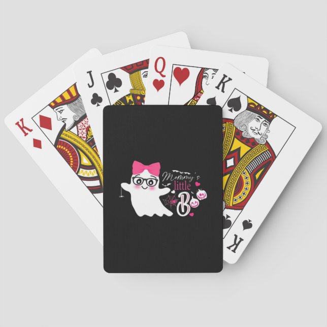 Baraja De Cartas La pequeña Halloween de boo de mamá (Reverso)