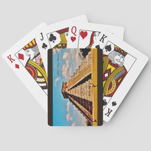 Baraja De Cartas La pirámide Kukulkan (Reverso)