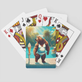 Baraja De Cartas La Piscina Está Llena De Aromas.