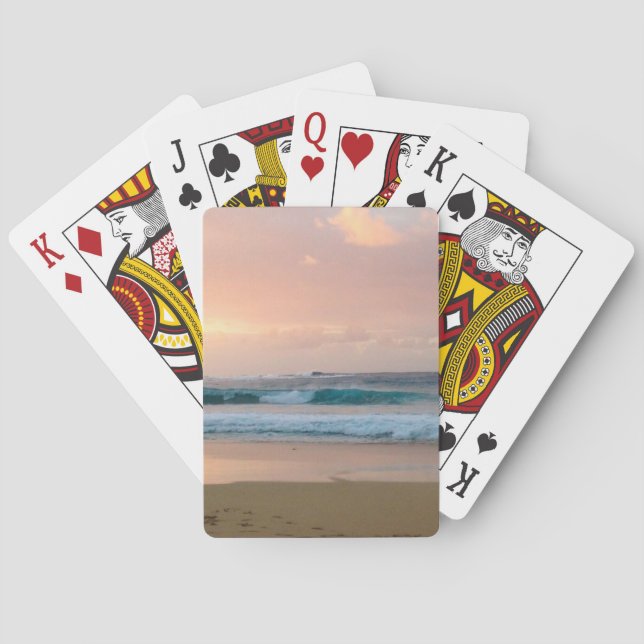 Baraja De Cartas La playa y el océano  (Reverso)
