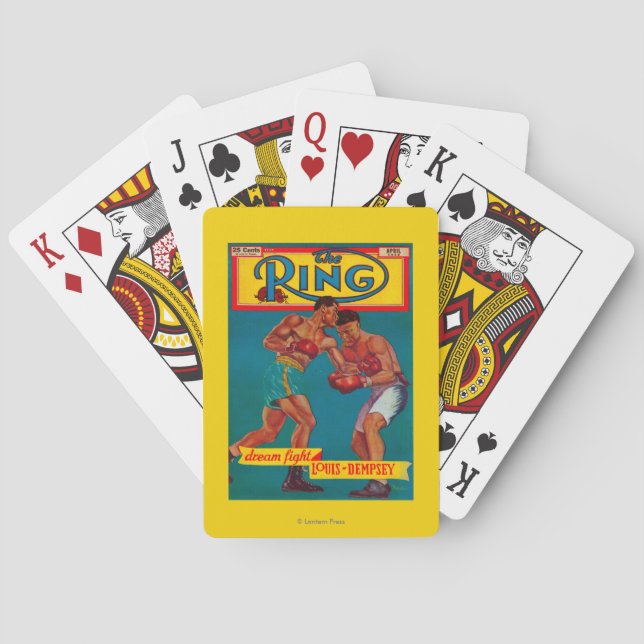 Baraja De Cartas La portada de revista del anillo (Reverso)