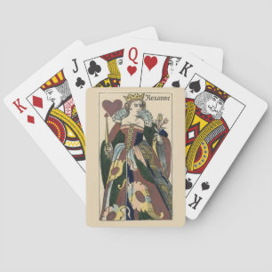Baraja De Cartas La Reina de los corazones personaliza las tarjetas