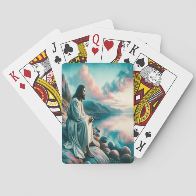 Baraja De Cartas La soledad divina al atardecer (Reverso)