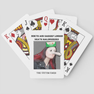 Baraja De Cartas La tarjeta de la víctima