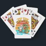Baraja De Cartas La Temporada De Verano Sea-Sun Santa Beach Christm<br><div class="desc">Sumérjase en el espíritu del sol-mar con nuestros Navidades "Tis The Sea-Sun" en la colección de julio. Santa vende nieve por arena,  y te invitan a unirte a la diversión festiva del verano. 🌊 🎅 🏖️.</div>