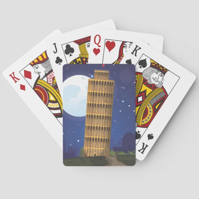 Baraja De Cartas La Torre inclinada de Pisa (Reverso)