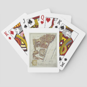 Baraja De Cartas La torre y el St. Catherine, para la 'encuesta