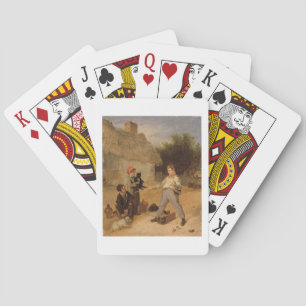 Baraja De Cartas La trampa de rata (aceite en el panel)