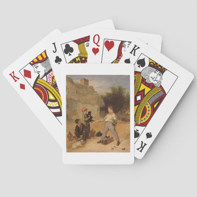 Baraja De Cartas La trampa de rata (aceite en el panel) (Reverso)