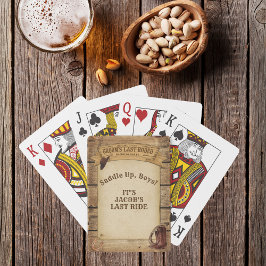 Baraja De Cartas La última rodeo del novio Los vaqueros montan much