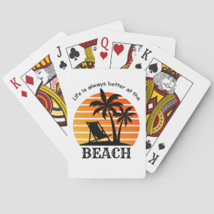 Baraja De Cartas La vida de vacaciones de verano es siempre mejor e