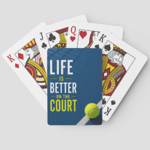 Baraja De Cartas La vida del tenis es mejor en la cancha pelota de 