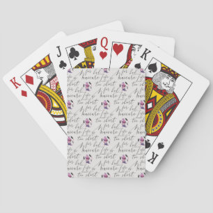 Baraja De Cartas La vida es demasiado corta para un mún modelo de