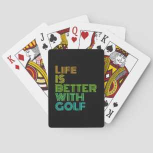 Baraja De Cartas La vida es mejor con el golf