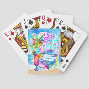 Baraja De Cartas La vida es mejor en un crucero