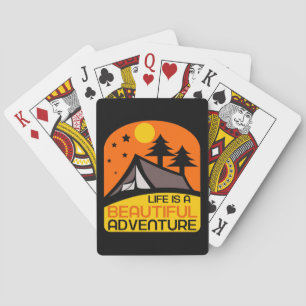 Baraja De Cartas La vida es un hermoso campamento de aventura