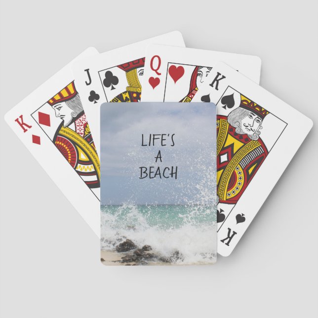 Baraja De Cartas La vida es una playa (Reverso)