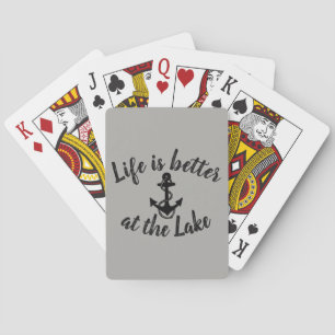Baraja De Cartas LA VIDA NÁUTICA ES MEJOR EN EL LAGO Y EL ancla