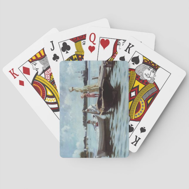 Baraja De Cartas La vida veraniega en los isleños (por Albert Edelf (Reverso)