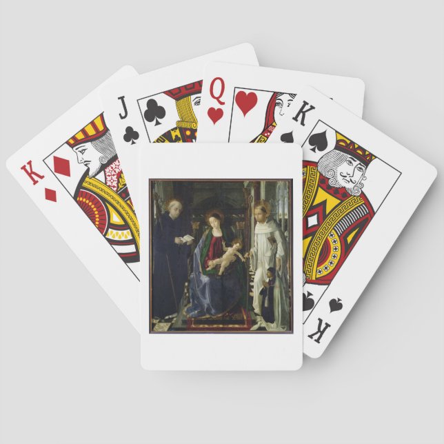 Baraja De Cartas La Virgen y el Niño (petróleo) (Reverso)