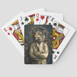 Baraja De Cartas Lab Cat Steampunk