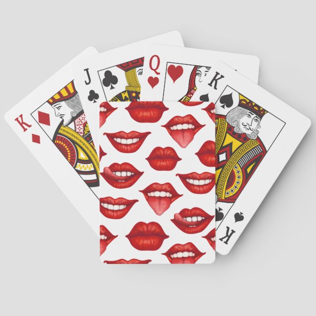 Baraja De Cartas Labios (Reverso)