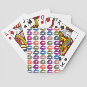 Baraja De Cartas Labios Coloridos Elegantes #13